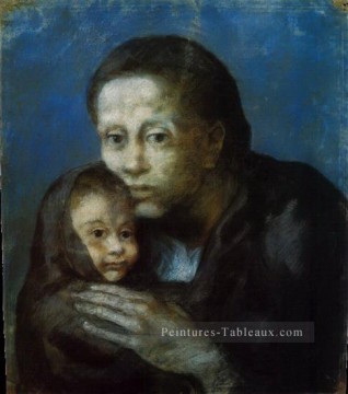 Mère et Enfant au fichu 1903 Pablo Picasso Peinture à l'huile